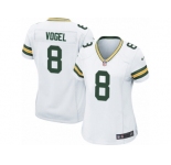 Women Nike Green Bay Packers #8 Justin Vogel Game White NFL Jersey