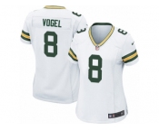 Women Nike Green Bay Packers #8 Justin Vogel Game White NFL Jersey