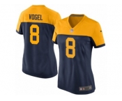 Women Nike Green Bay Packers #8 Justin Vogel Limited Navy Blue Alternate NFL Jersey