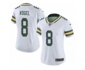 Women Nike Green Bay Packers #8 Justin Vogel White Vapor Untouchable Limited Player NFL Jerse