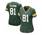 Women Nike Green Bay Packers #81 Geronimo Allison Game Green Team Color NFL Jersey