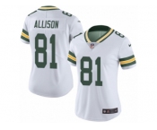 Women Nike Green Bay Packers #81 Geronimo Allison White Vapor Untouchable Limited Player NFL Jersey