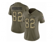 Women Nike Green Bay Packers #82 Richard Rodgers Limited Olive Camo 2017 Salute to Service NFL Jersey