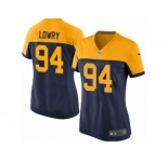 Women Nike Green Bay Packers #94 Dean Lowry Game Navy Blue Alternate NFL Jersey