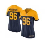 Women Nike Green Bay Packers #96 Muhammad Wilkerson Navy Blue Alternate Stitched NFL New Limited Jersey