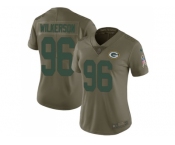 Women Nike Green Bay Packers #96 Muhammad Wilkerson Olive Stitched NFL Limited 2017 Salute to Service Jersey
