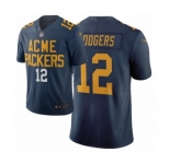 Women's Green Bay Packers #12 Aaron Rodgers Limited Navy Blue City Edition Football Jersey