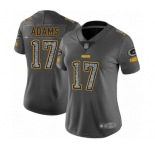 Women's Green Bay Packers #17 Davante Adams Limited Gray Static Fashion Limited Football Jersey