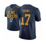 Women's Green Bay Packers #17 Davante Adams Limited Navy Blue City Edition Football Jersey