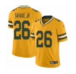 Women's Green Bay Packers #26 Darnell Savage Jr. Limited Gold Inverted Legend Football Jersey