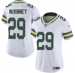Women's Green Bay Packers #29 Xavier McKinney White Vapor Limited Football Stitched Jersey