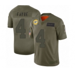 Women's Green Bay Packers #4 Brett Favre Limited Camo 2019 Salute to Service Football Jersey