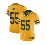 Women's Green Bay Packers #55 Za'Darius Smith Limited Gold Rush Vapor Untouchable Football Jersey