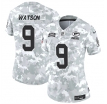 Women's Green Bay Packers #9 Christian Watson 2024 F.U.S.E Arctic Camo Salute To Service Limited Stitched Football Jersey