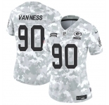 Women's Green Bay Packers #90 Lukas Van Ness 2024 F.U.S.E Arctic Camo Salute To Service Limited Stitched Football Jersey