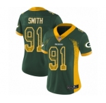 Women's Green Bay Packers #91 Preston Smith Limited Green Rush Drift Fashion Football Jersey