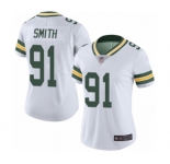 Women's Green Bay Packers #91 Preston Smith White Vapor Untouchable Limited Player Football Jersey
