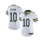 Women's Nike Green Bay Packers #10 Jacob Schum Limited White Rush NFL Jersey