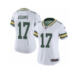 Women's Nike Green Bay Packers #17 Davante Adams Limited White Rush NFL Jersey