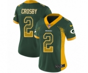 Women's Nike Green Bay Packers #2 Mason Crosby Limited Green Rush Drift Fashion NFL Jersey