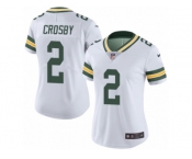 Women's Nike Green Bay Packers #2 Mason Crosby Limited White Rush NFL Jersey