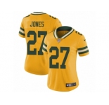 Women's Nike Green Bay Packers #27 Josh Jones Limited Gold Rush NFL Jersey