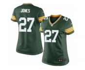 Women's Nike Green Bay Packers #27 Josh Jones Limited Green Team Color NFL Jersey