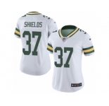 Women's Nike Green Bay Packers #37 Sam Shields Limited White Rush NFL Jersey