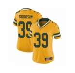 Women's Nike Green Bay Packers #39 Demetri Goodson Limited Gold Rush NFL Jersey