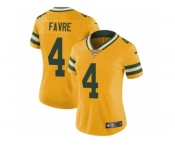 Women's Nike Green Bay Packers #4 Brett Favre Limited Gold Rush NFL Jersey