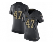 Women's Nike Green Bay Packers #47 Jake Ryan Limited Black 2016 Salute to Service NFL Jersey