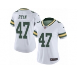 Women's Nike Green Bay Packers #47 Jake Ryan Limited White Rush NFL Jersey