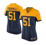 Women's Nike Green Bay Packers #51 Kyler Fackrell Game Navy Blue Alternate NFL Jersey