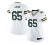 Women's Nike Green Bay Packers #65 Lane Taylor Limited White NFL Jersey