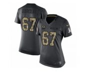 Women's Nike Green Bay Packers #67 Don Barclay Limited Black 2016 Salute to Service NFL Jersey