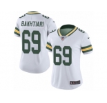 Women's Nike Green Bay Packers #69 David Bakhtiari Limited White Rush NFL Jersey
