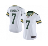 Women's Nike Green Bay Packers #7 Brett Hundley Limited White Rush NFL Jersey