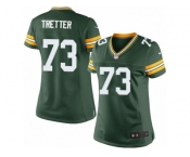 Women's Nike Green Bay Packers #73 JC Tretter Limited Green Team Color NFL Jersey