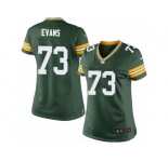 Women's Nike Green Bay Packers #73 Jahri Evans Limited Green Team Color NFL Jersey