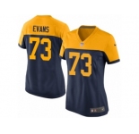 Women's Nike Green Bay Packers #73 Jahri Evans Limited Navy Blue Alternate NFL Jersey