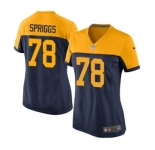 Women's Nike Green Bay Packers #78 Jason Spriggs Game Navy Blue Alternate NFL Jersey
