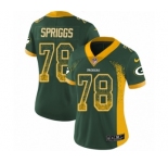 Women's Nike Green Bay Packers #78 Jason Spriggs Limited Green Rush Drift Fashion NFL Jersey