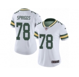 Women's Nike Green Bay Packers #78 Jason Spriggs Limited White Rush NFL Jersey