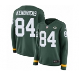 Women's Nike Green Bay Packers #84 Lance Kendricks Limited Green Therma Long Sleeve NFL Jersey