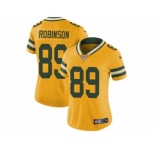 Women's Nike Green Bay Packers #89 Dave Robinson Limited Gold Rush NFL Jersey