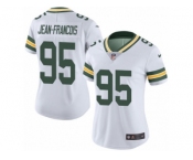Women's Nike Green Bay Packers #95 Ricky Jean-Francois Limited White Rush NFL Jersey