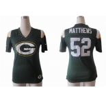 nike women nfl green bay packers #52 matthews field flirt fashion green[nike 2012]