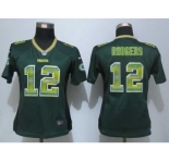 nike women nfl jerseys green bay packers #12 rodgers green[Strobe Limited]