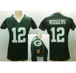 nike women nfl jerseys green bay packers #12 rodgers green[draft him ii top]