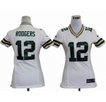 nike women nfl jerseys green bay packers #12 rodgers white[nike]